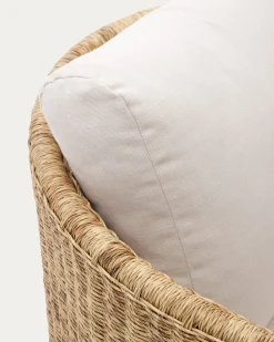 Kave Home Fauteuil Xoriguer Rotan en Massief Eucalyptushout