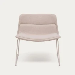 Kave Home Fauteuil Zahara Beige en Staal