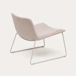 Kave Home Fauteuil Zahara Beige en Staal