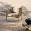 Kave Home Fauteuil Zivia Outdoor Ecru Touw en Groen