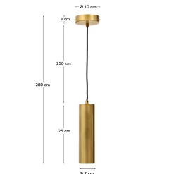Kave Home Hanglamp Andia Goud
