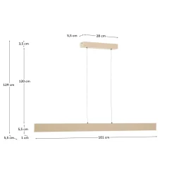 Kave Home Hanglamp Boadella Beige
