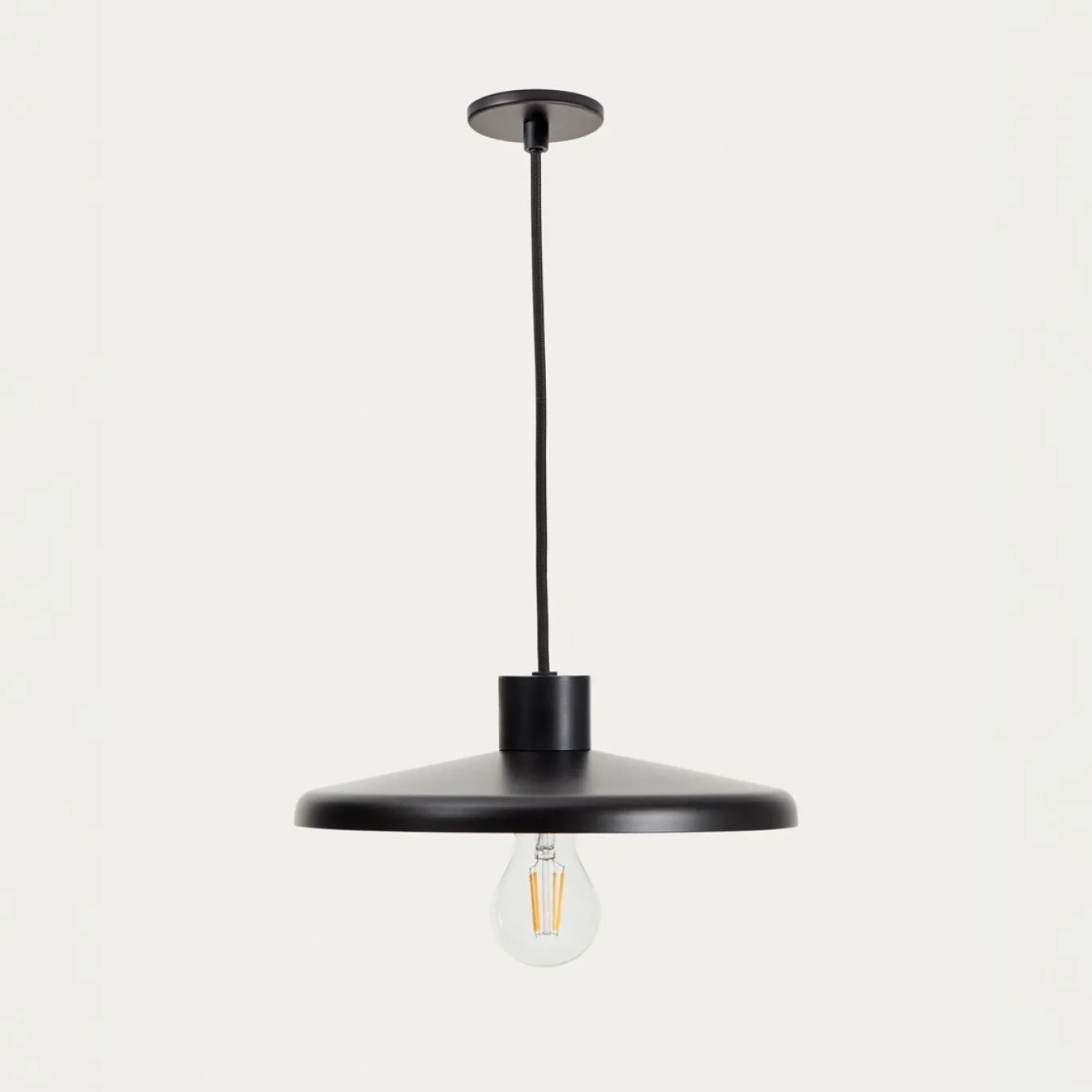 Kave Home Hanglamp Nuvira Gesatineerd Zwart Metaal
