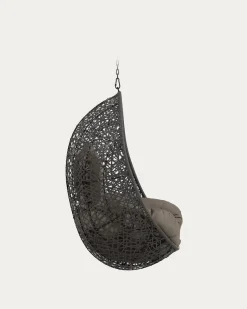 Kave Home Hangstoel Florina Zwart