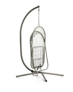 Kave Home Hangstoel Livadi Staal Touw Taupe