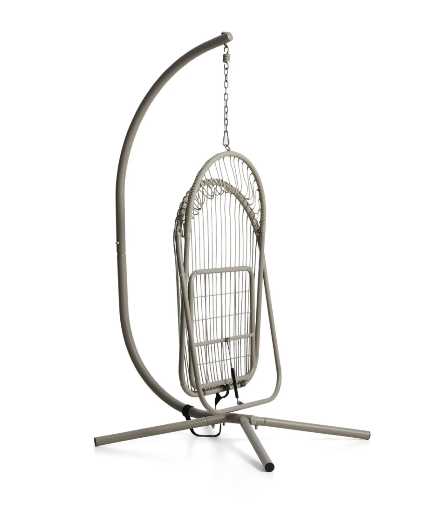 Kave Home Hangstoel Livadi Staal Touw Taupe