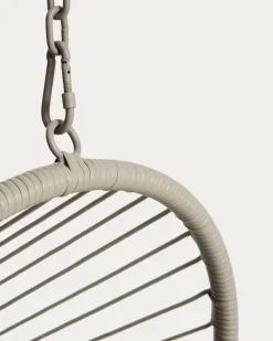 Kave Home Hangstoel Livadi Staal Touw Taupe