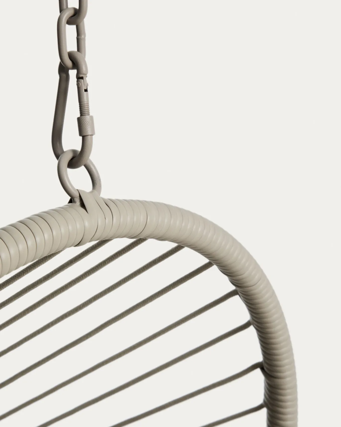 Kave Home Hangstoel Livadi Staal Touw Taupe