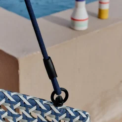 Kave Home Hangstoel Saliga Blauw Rotan