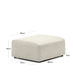 Kave Home Hocker Neom Terminal Beige 75x89cm