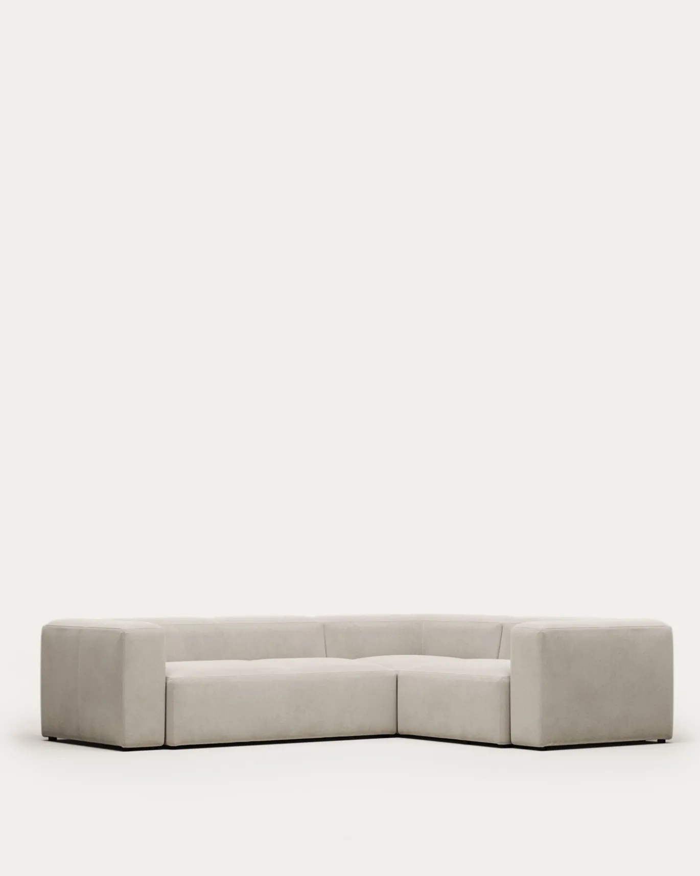 Kave Home Hoekbank Blok Beige Ecru 3-zits 290x230cm