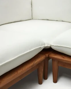 Kave Home Hoekbank Portitxol 4-Modulair met Salontafel Teakhout