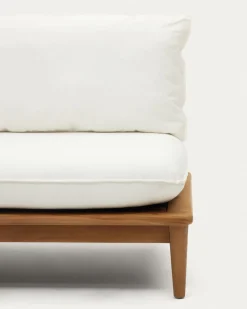 Kave Home Hoekbank Portitxol 4-Modulair met Salontafel Teakhout