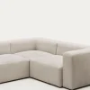 Kave Home Hoekbank 4-zits Blok Beige Ecru 320x230cm