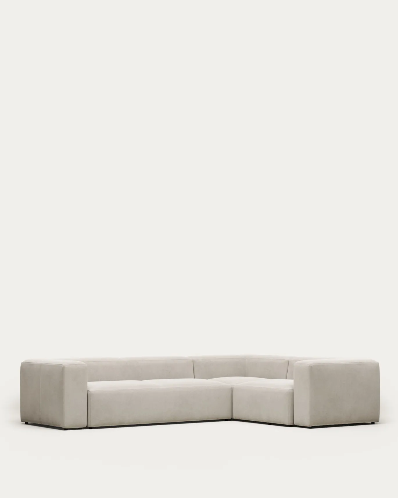 Kave Home Hoekbank 4-zits Blok Beige Ecru 320x230cm