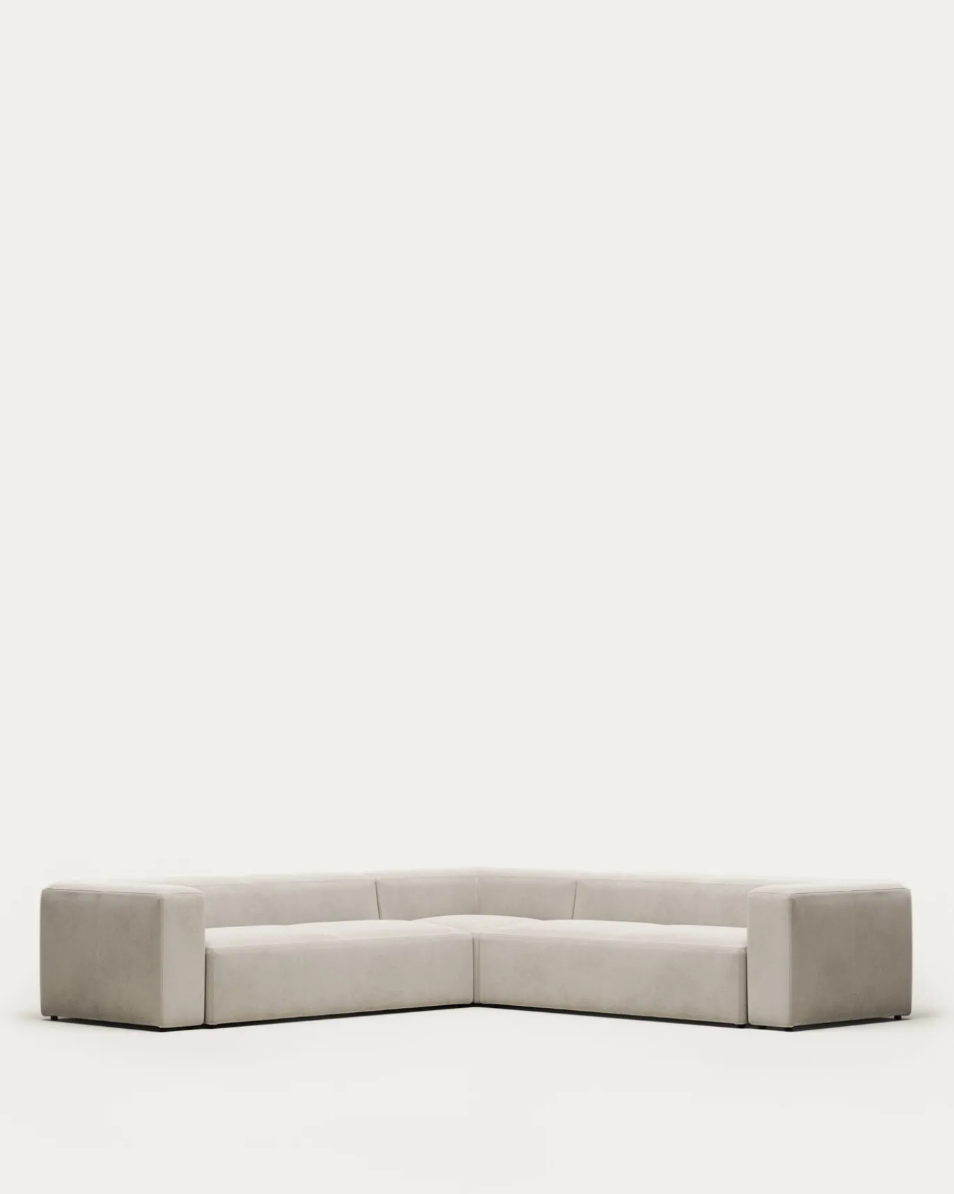 Kave Home Hoekbank 6-zits Blok Beige Ecru320x320cm