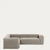 Kave Home Hoekbank 4-zits Blok Beige Ecru 290x290cm