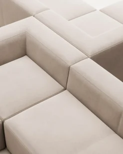 Kave Home Hoekbank 4-zits Blok Beige Ecru 290x290cm