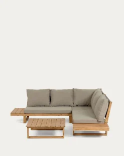 Kave Home Hoekbank 5-zits Flaviina Acaciahout