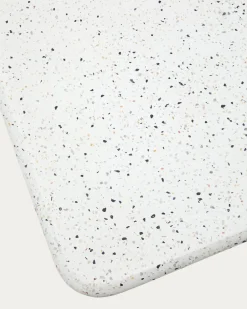 Kave Home Hoge Bartafel Saura Wit Terrazzo Blad 99x70x70cm
