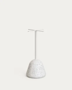 Kave Home Hoge Bartafel Saura Wit Terrazzo Blad 99x70x70cm