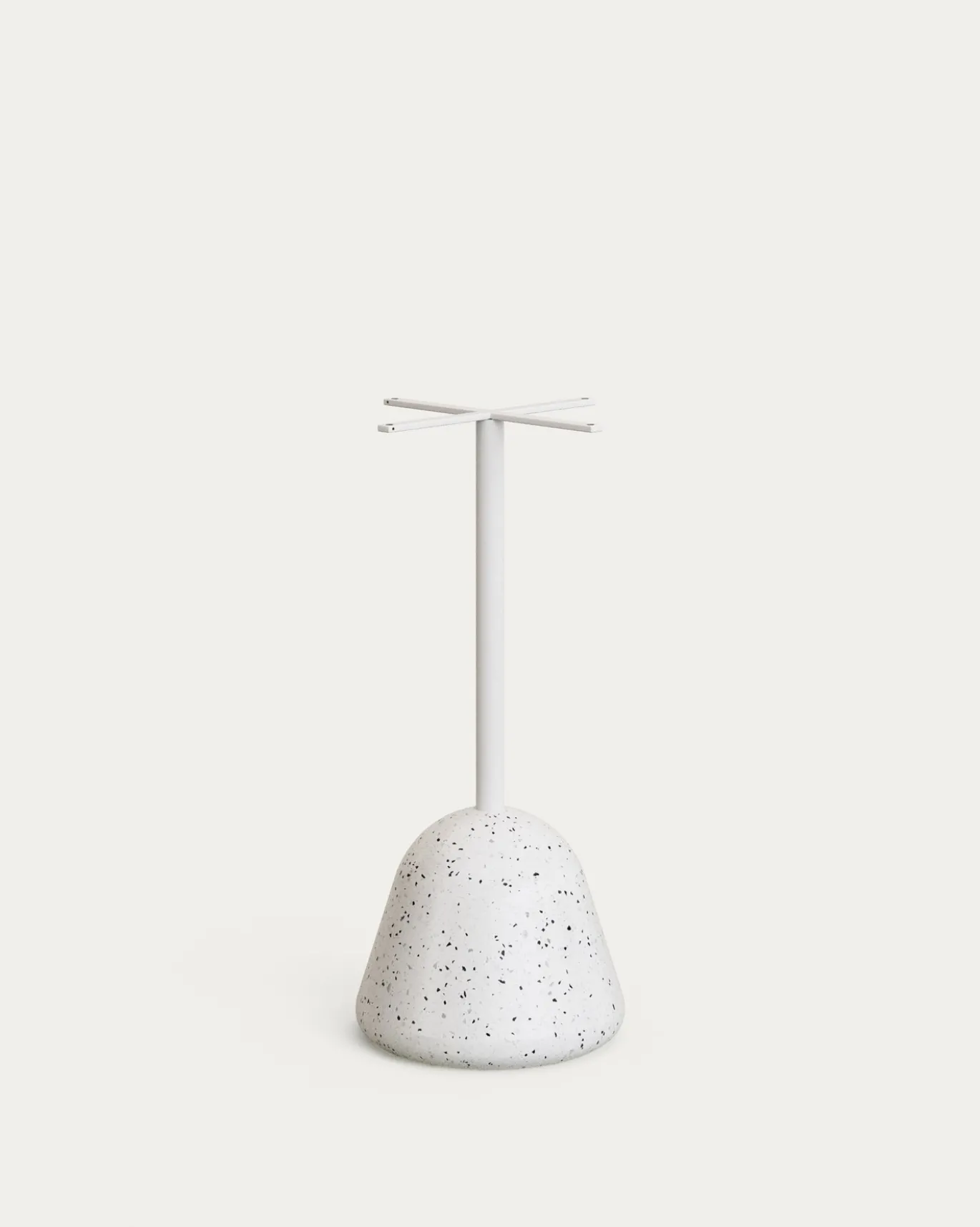 Kave Home Hoge Bartafel Saura Wit Terrazzo Blad 99x70x70cm