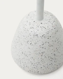 Kave Home Hoge Bartafel Saura Wit Terrazzo Blad 99x70x70cm