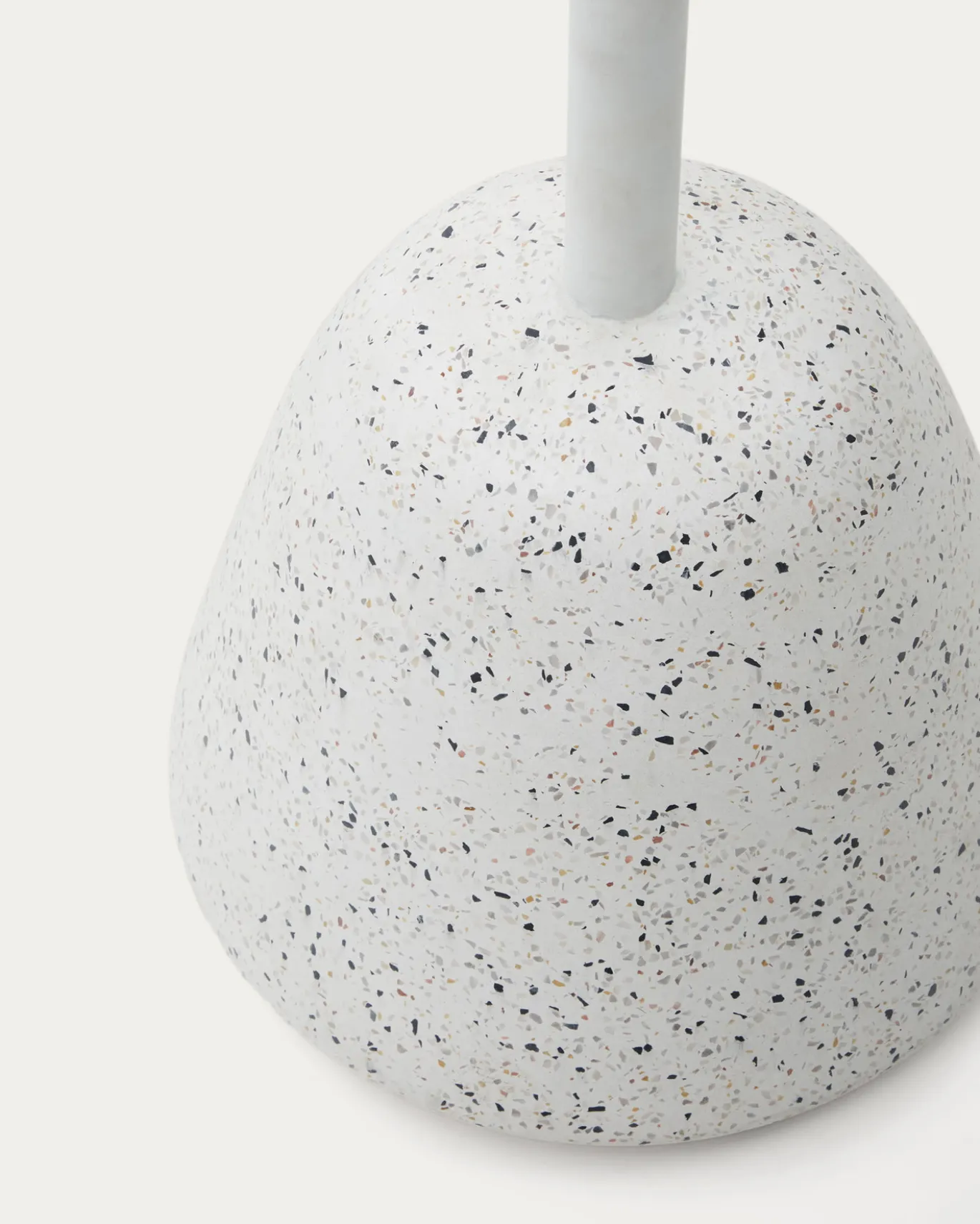 Kave Home Hoge Bartafel Saura Wit Terrazzo Blad 99x70x70cm