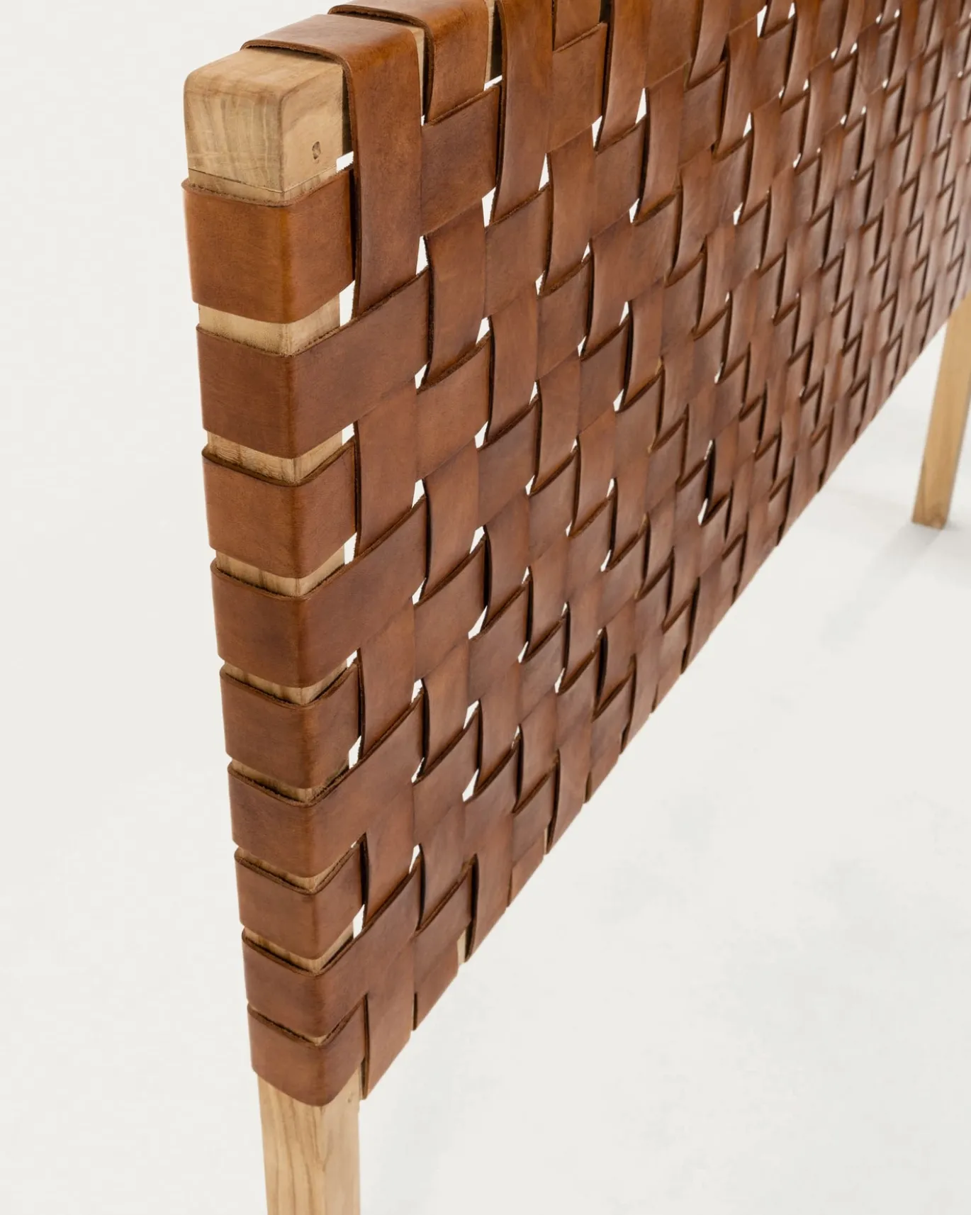 Kave Home Hoofdbord Calixta Massief Teakhout Voor Bedden 150cm