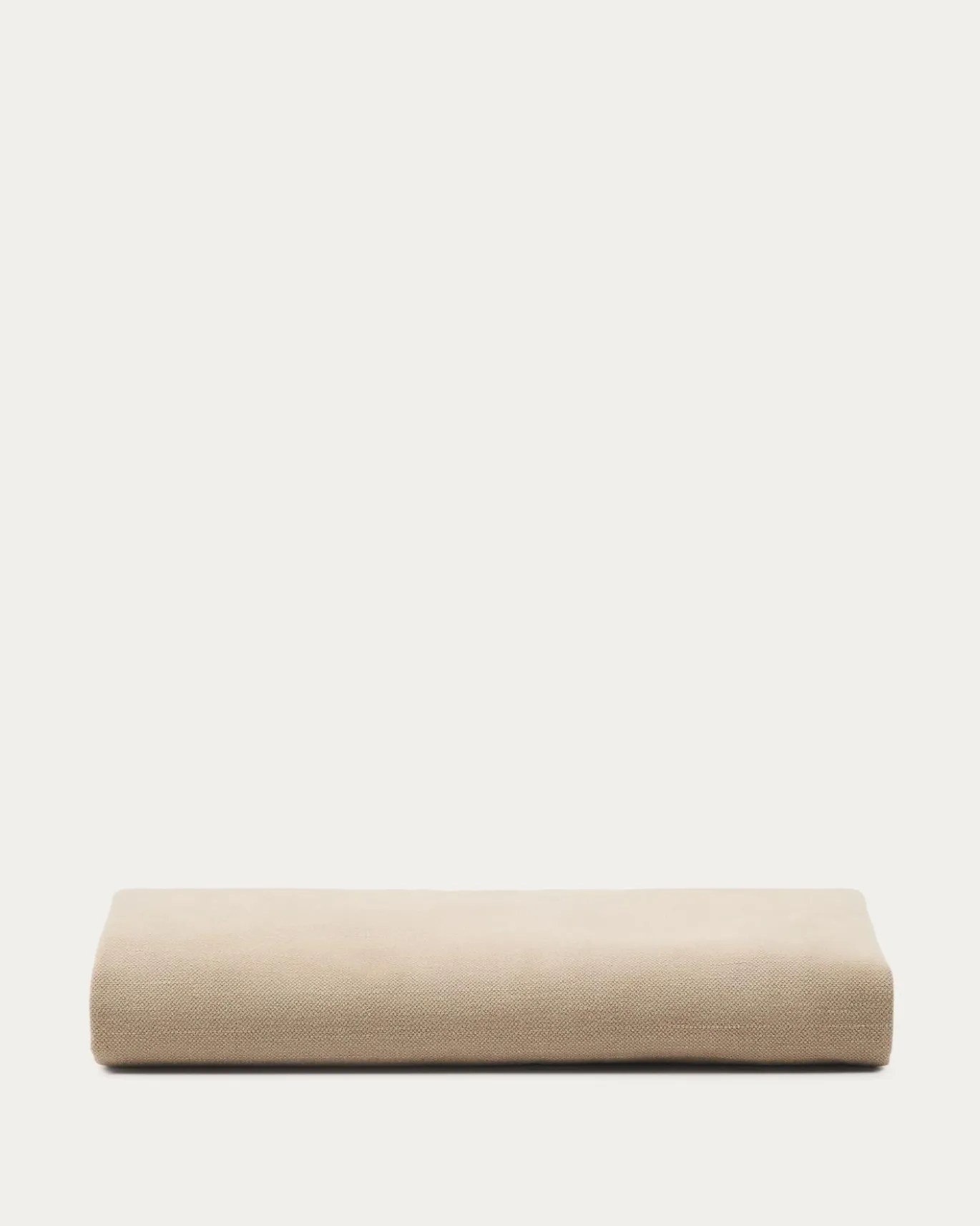 Kave Home Hoofdbordhoes Jaira Linnen Katoen Taupe 150cm