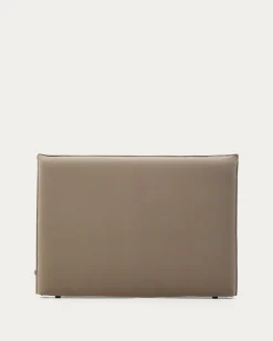 Kave Home Hoofdbordhoes Jaira Linnen Katoen Taupe 150cm