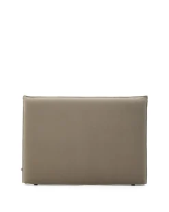 Kave Home Hoofdbordhoes Jaira Linnen Katoen Taupe 150cm
