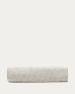Kave Home Hoofdbordovertrek Valma Parelkleurig Chenille Voor Bed 160x200cm