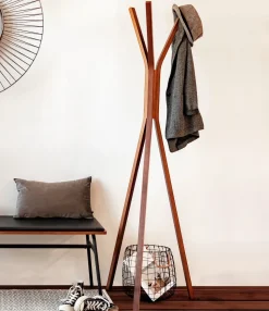 Kave Home Kapstok Chelsey Massief Rubberen Houten 170cm