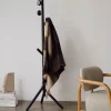 Kave Home Kapstok Nadue Massief Beukenhout Zwart 170cm