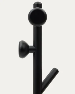 Kave Home Kapstok Nadue Massief Beukenhout Zwart 170cm