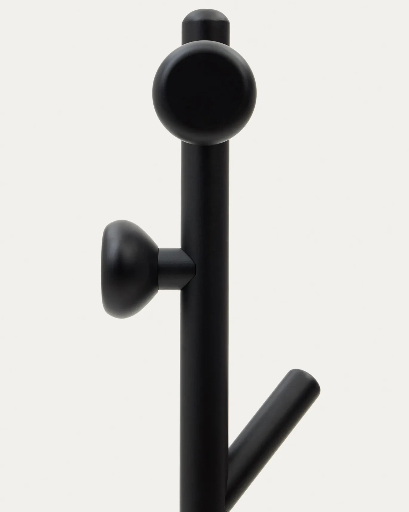 Kave Home Kapstok Nadue Massief Beukenhout Zwart 170cm