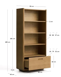Kave Home Kast Arelida Eiken Lichtbruin 185cm