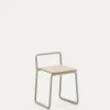 Kave Home Kinderstoel Tinn Essenfineer met Beige Frame