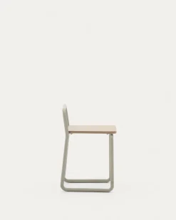 Kave Home Kinderstoel Tinn Essenfineer met Beige Frame