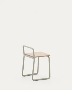 Kave Home Kinderstoel Tinn Essenfineer met Beige Frame