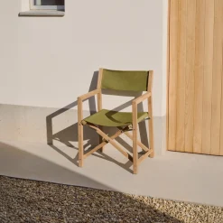 Kave Home Klapstoel Vilara Groen Outdoor Acaciahout