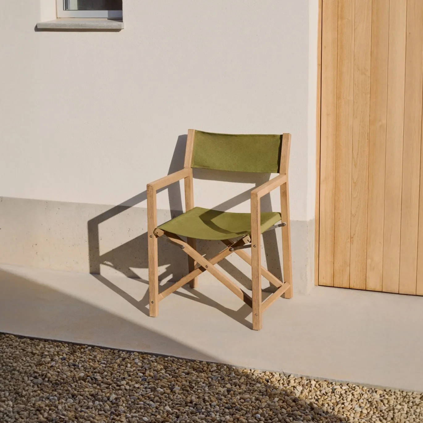 Kave Home Klapstoel Vilara Groen Outdoor Acaciahout