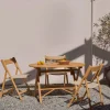 Kave Home Klaptafel Dandara Acaciahout Natuurlijk Ø120x60cm