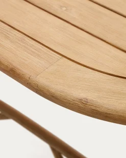 Kave Home Klaptafel Dandara Acaciahout Natuurlijk Ø120x60cm