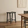 Kave Home Kruk Calixta Leer Zwart