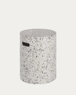 Kave Home Kruk Jenell Wit Terrazzo Ø35cm