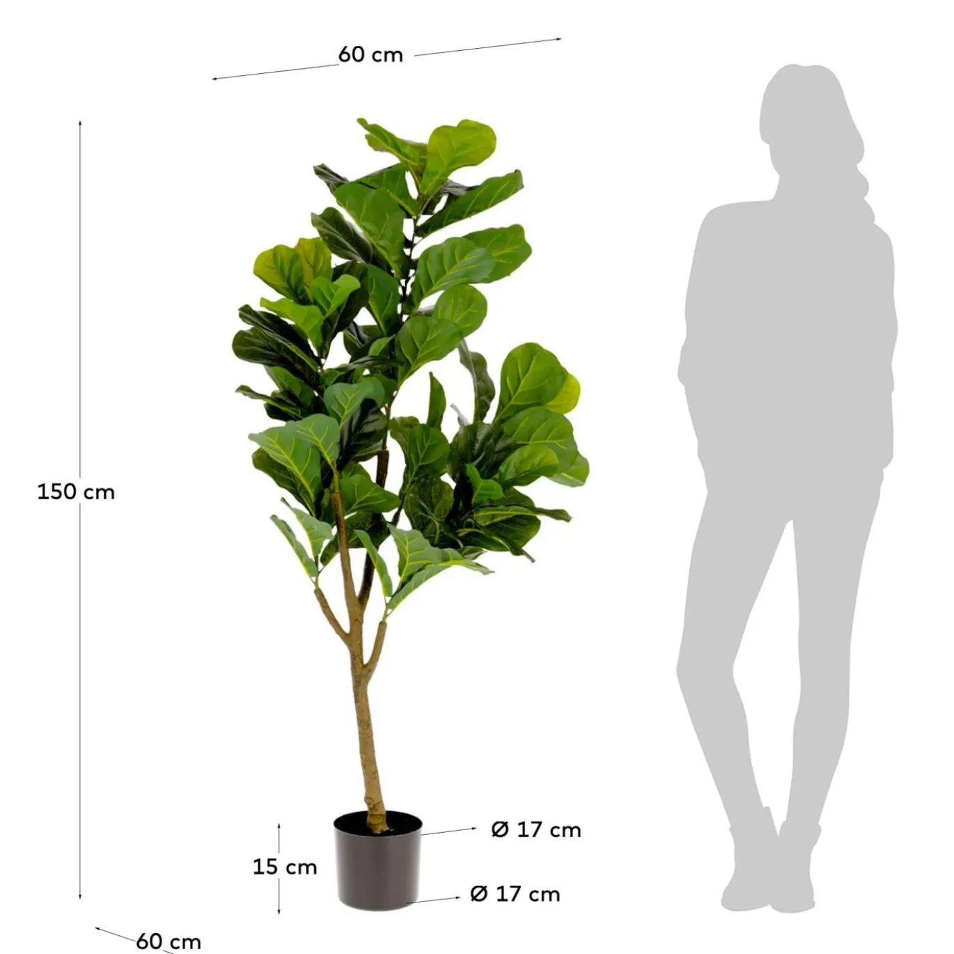Kave Home Kunstplant Ficus 150cm