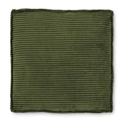 Kave Home Kussen Blok Ribstof Groen 60cm