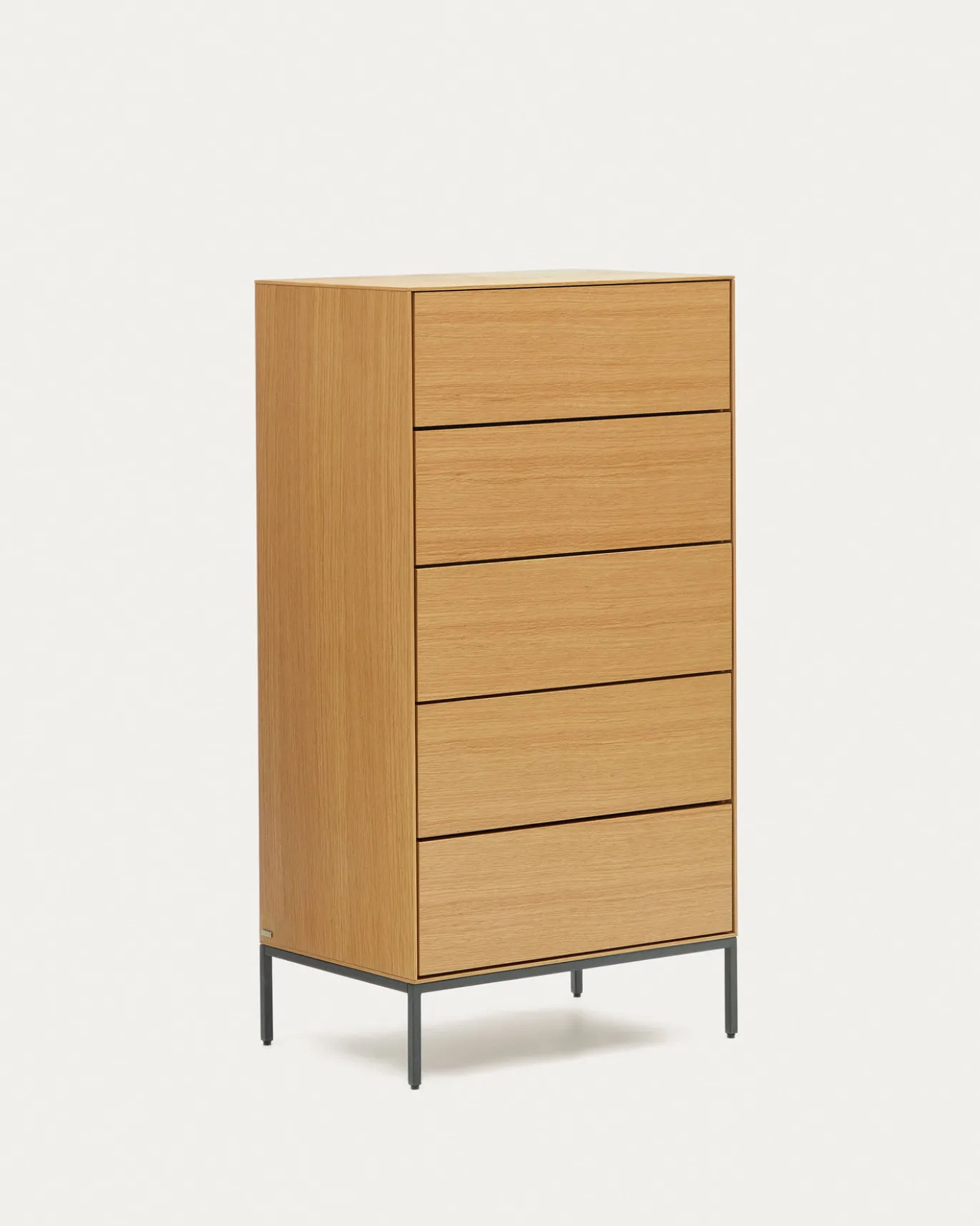 Kave Home Ladekast Vedrana 5 Laden Eikenfineer 60x114cm